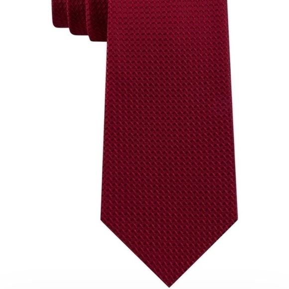 Kenneth Cole Reaction red blue iridescent men’s silk tie - Picture 1 of 16